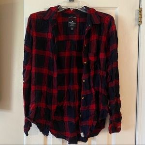 American Eagle Boyfriend Fit Flannel. Size M.